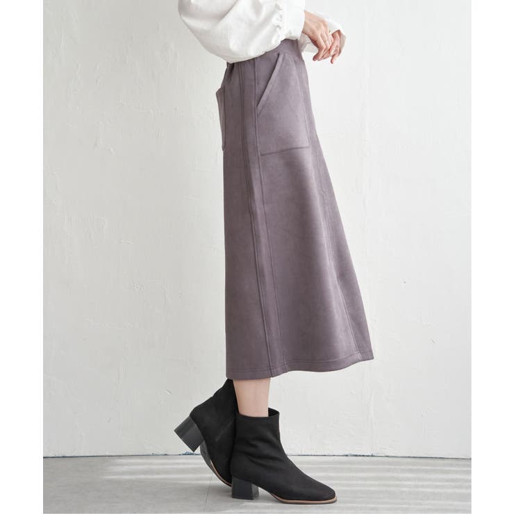 GOKU楽フェイクスエードスカート | ikka  | 詳細画像24 