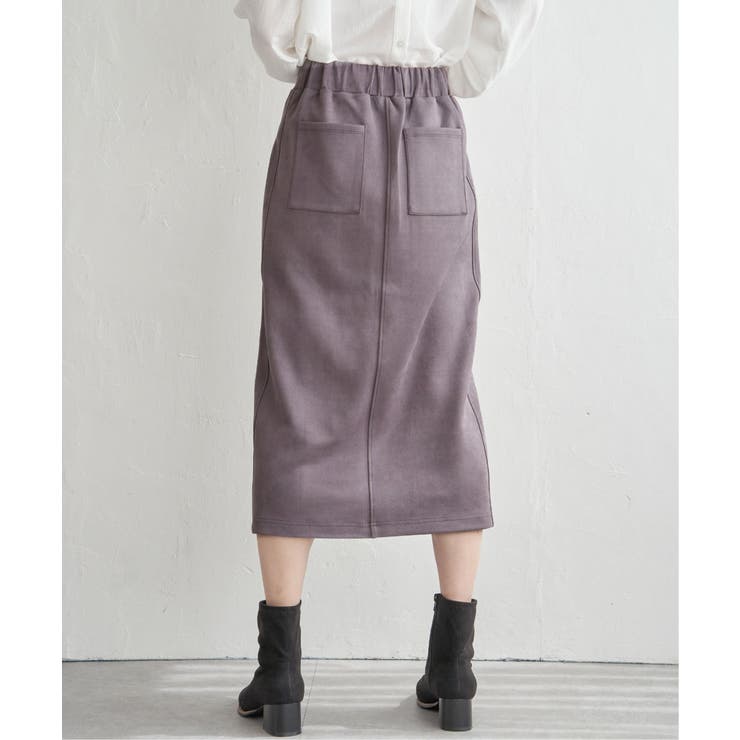 GOKU楽フェイクスエードスカート | ikka  | 詳細画像25 