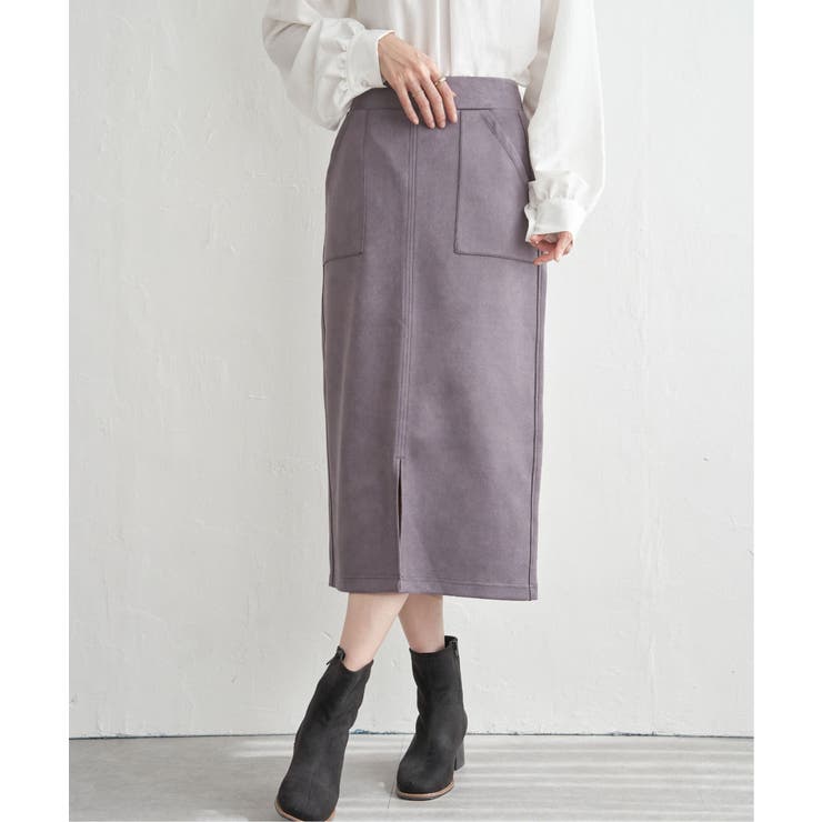 GOKU楽フェイクスエードスカート | ikka  | 詳細画像26 