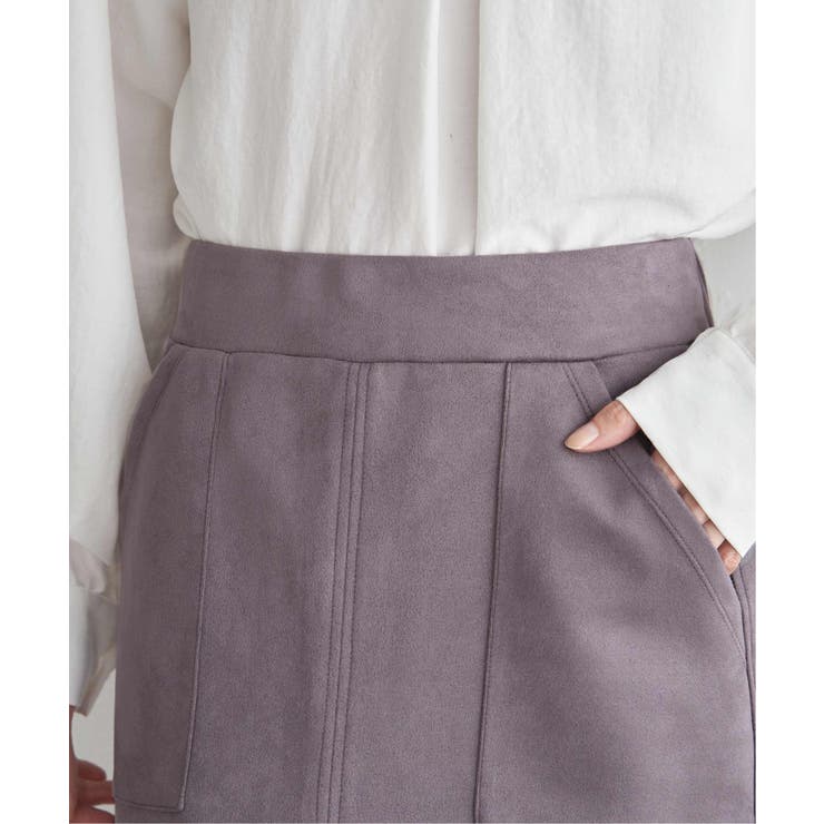 GOKU楽フェイクスエードスカート | ikka  | 詳細画像27 