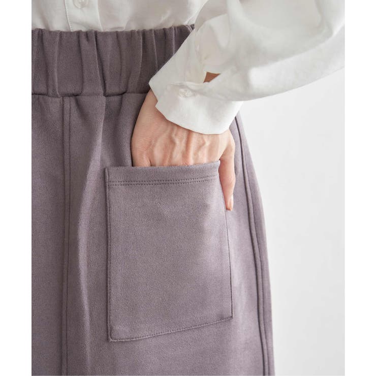 GOKU楽フェイクスエードスカート | ikka  | 詳細画像28 