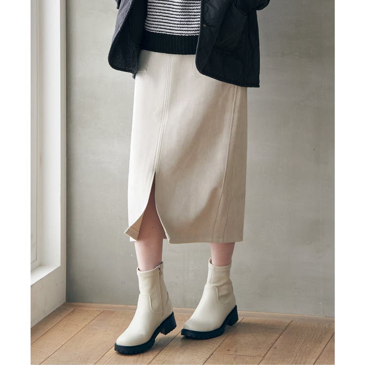 GOKU楽フェイクスエードスカート | ikka  | 詳細画像2 