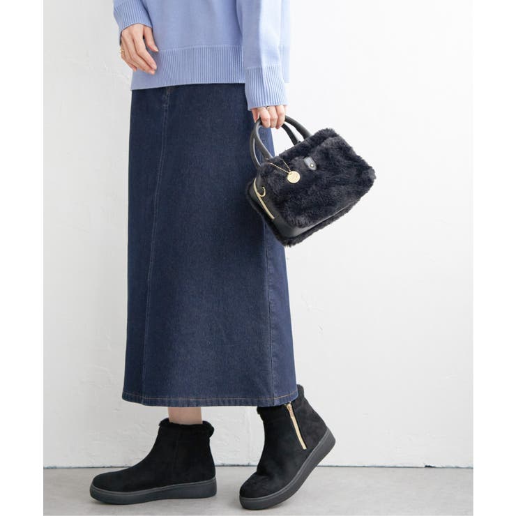 ブルーケイ | ボンディングロングスカート | ikka 