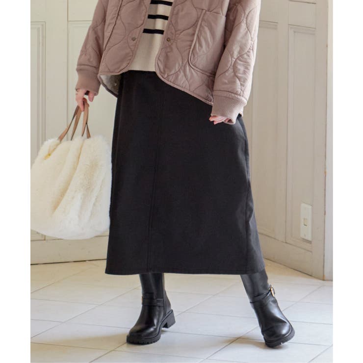 ボンディングロングスカート | ikka  | 詳細画像3 