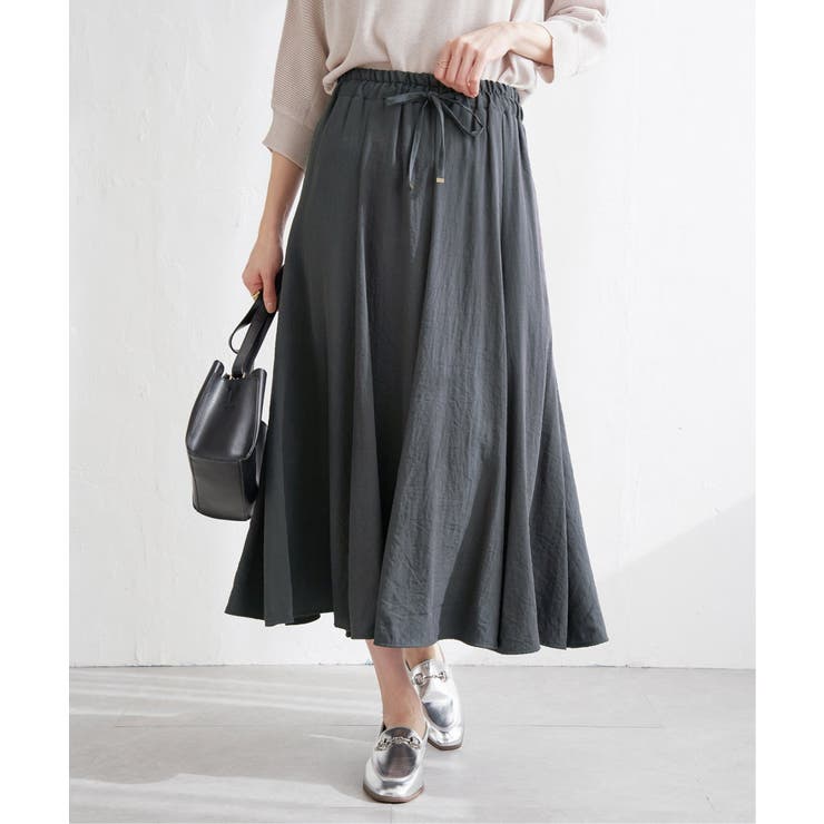 チャコール | 8枚ハギボリュームスカート | ikka 