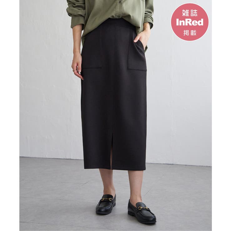 ベージュ | GOKU楽鹿の子ダンボールスカート | ikka 