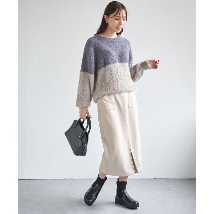 【雑誌InRed1月号掲載】フェイクスエードスカート【親子コーデ】 | ikka  | 詳細画像6 