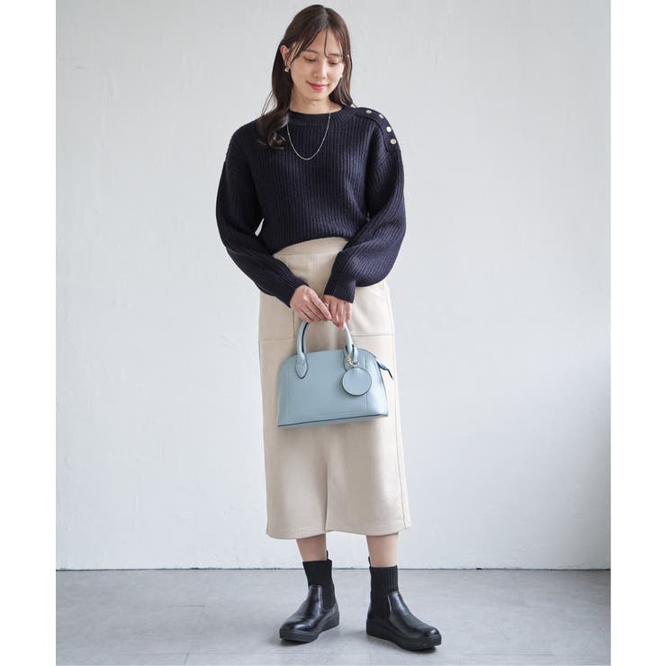 【雑誌InRed1月号掲載】フェイクスエードスカート【親子コーデ】 | ikka  | 詳細画像7 