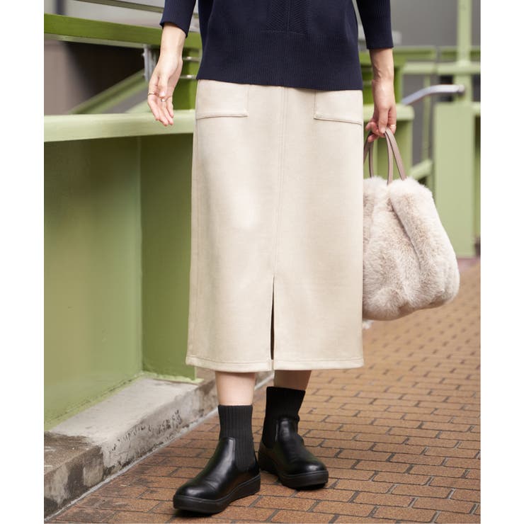 【雑誌InRed1月号掲載】フェイクスエードスカート【親子コーデ】 | ikka  | 詳細画像8 