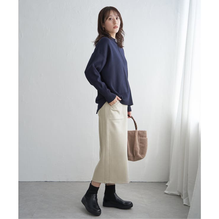 【雑誌InRed1月号掲載】フェイクスエードスカート【親子コーデ】 | ikka  | 詳細画像12 