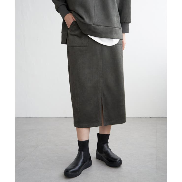 【雑誌InRed1月号掲載】フェイクスエードスカート【親子コーデ】 | ikka  | 詳細画像14 