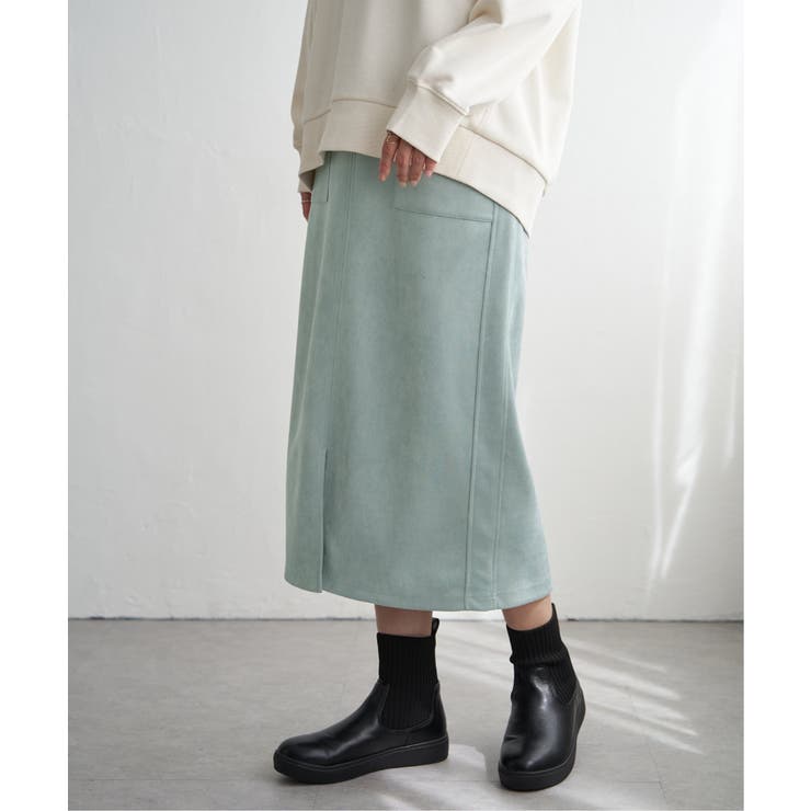 【雑誌InRed1月号掲載】フェイクスエードスカート【親子コーデ】 | ikka  | 詳細画像22 