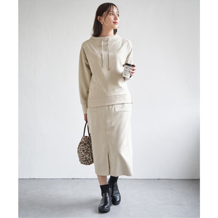 【雑誌InRed1月号掲載】フェイクスエードスカート【親子コーデ】 | ikka  | 詳細画像5 