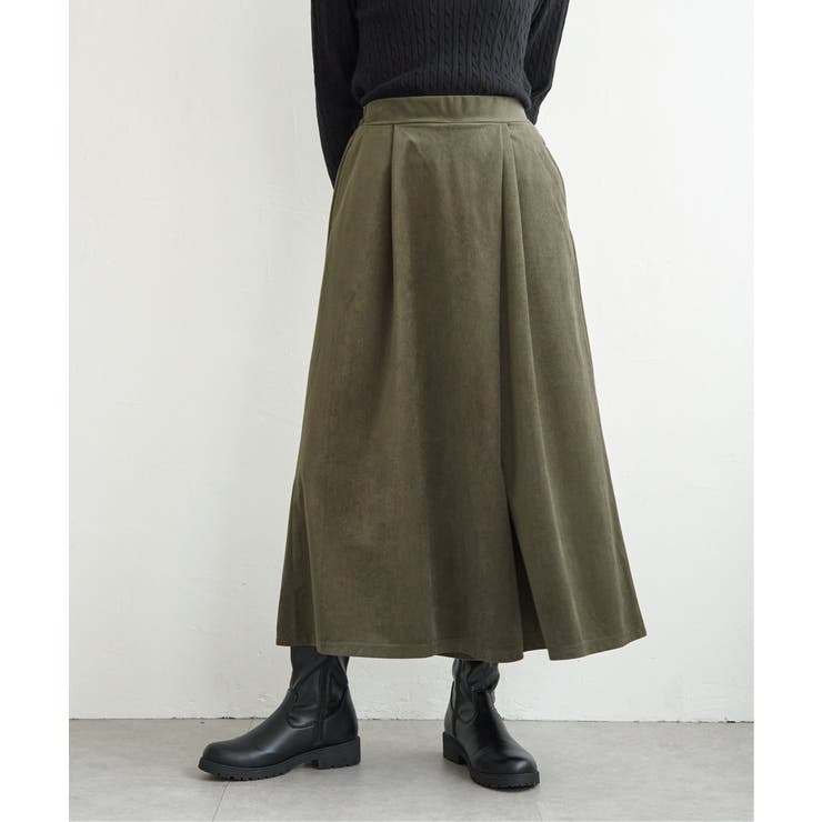 ベロアツイルラップ風スカーチョ | ikka  | 詳細画像7 