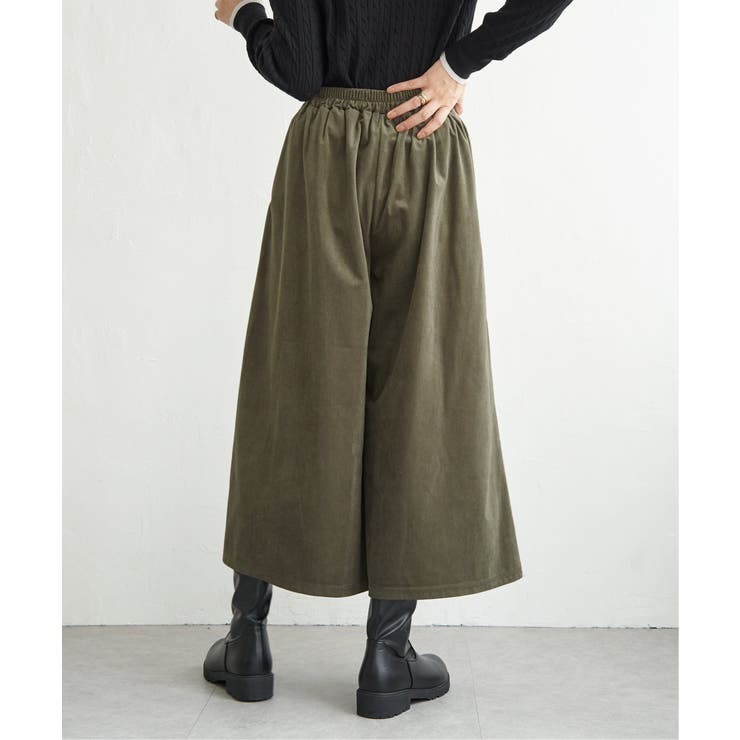 ベロアツイルラップ風スカーチョ | ikka  | 詳細画像8 