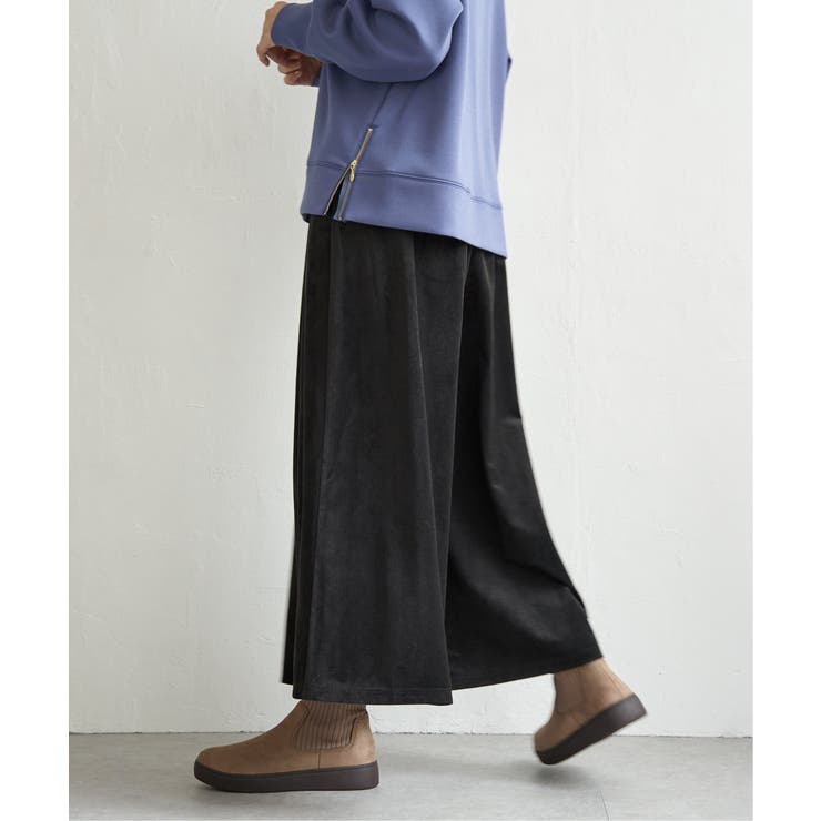 ベロアツイルラップ風スカーチョ | ikka  | 詳細画像18 