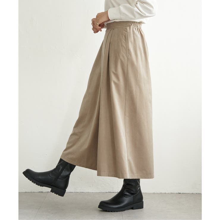 ベロアツイルラップ風スカーチョ | ikka  | 詳細画像23 