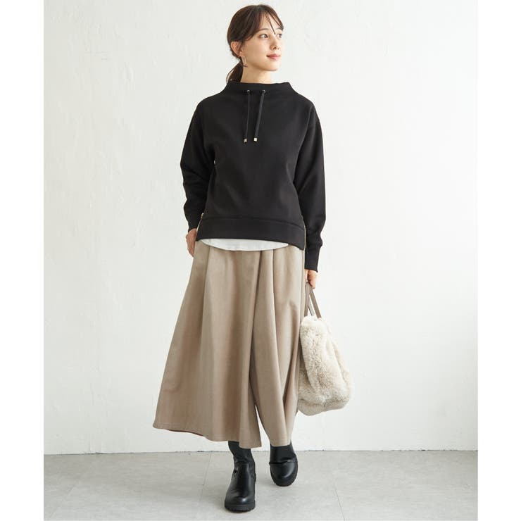 ベロアツイルラップ風スカーチョ | ikka  | 詳細画像24 