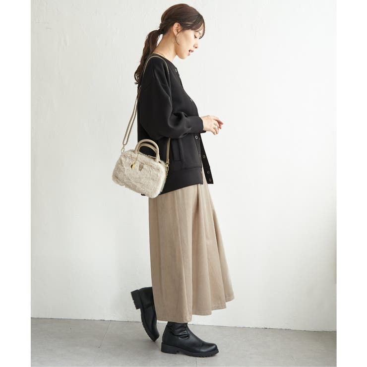 ベロアツイルラップ風スカーチョ | ikka  | 詳細画像27 