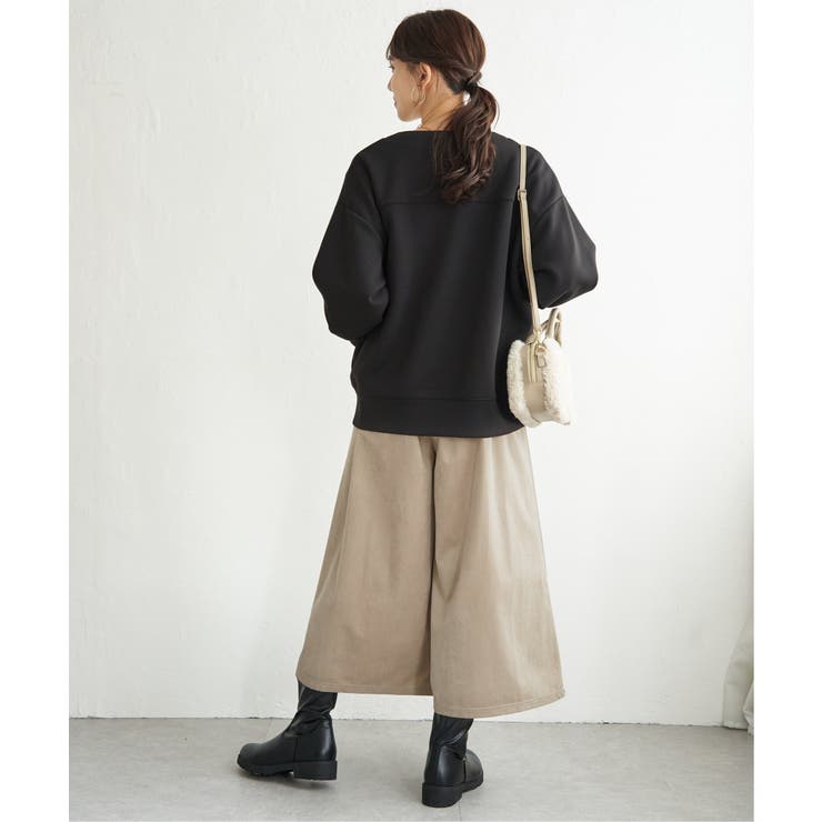 ベロアツイルラップ風スカーチョ | ikka  | 詳細画像28 