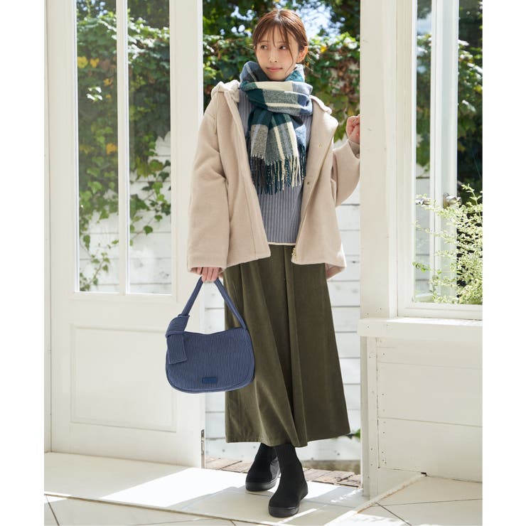 ベロアツイルラップ風スカーチョ | ikka  | 詳細画像6 