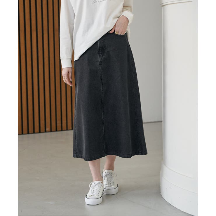 デニムロングスカート | ikka  | 詳細画像13 