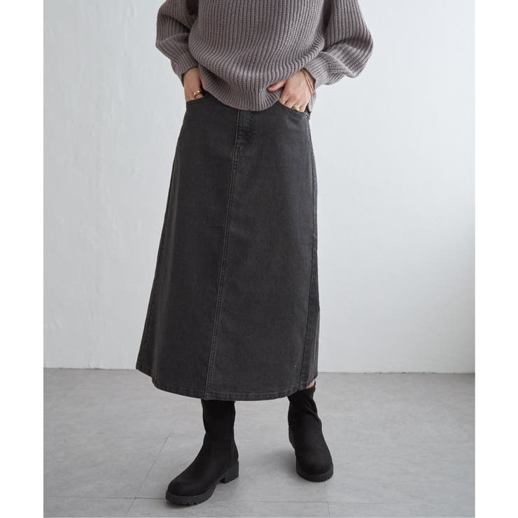 デニムロングスカート | ikka  | 詳細画像18 