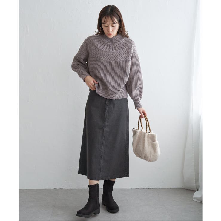 デニムロングスカート | ikka  | 詳細画像21 