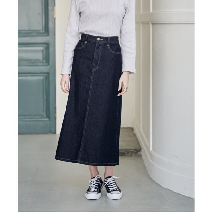 デニムロングスカート | ikka  | 詳細画像2 