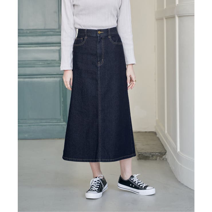 デニムロングスカート | ikka  | 詳細画像3 