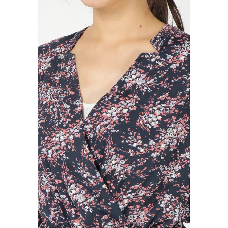 花柄カシュクール風ワンピース 品番 Ikaw Ikka イッカ のレディースファッション通販 Shoplist ショップリスト