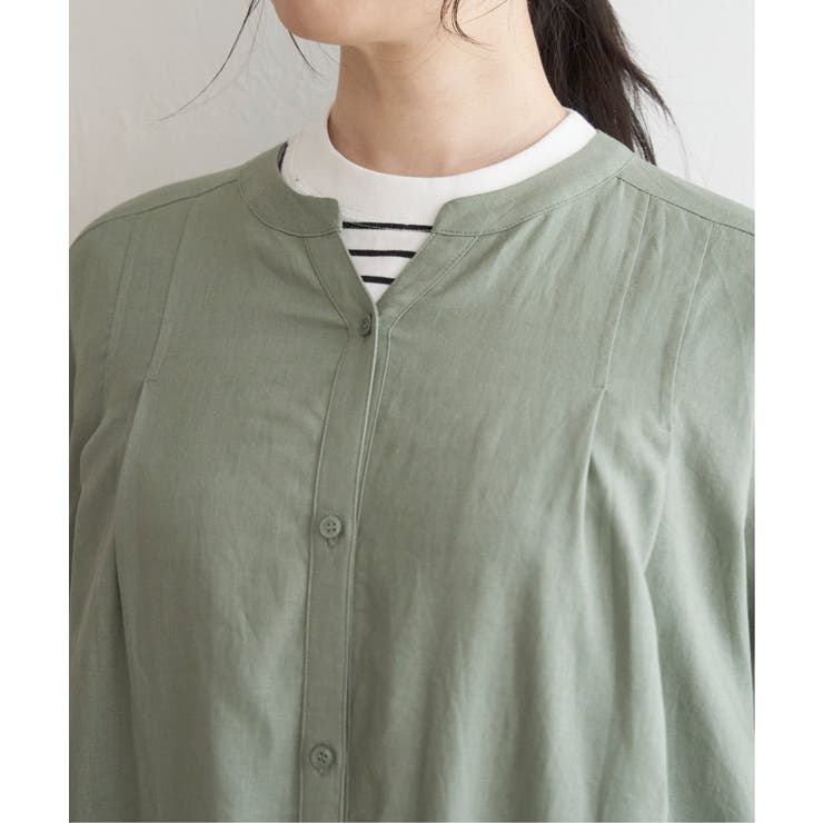 レーヨン麻 半袖2WAYワンピース | ikka  | 詳細画像18 