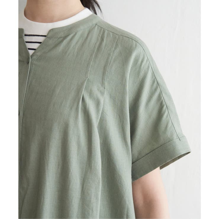 レーヨン麻 半袖2WAYワンピース | ikka  | 詳細画像19 