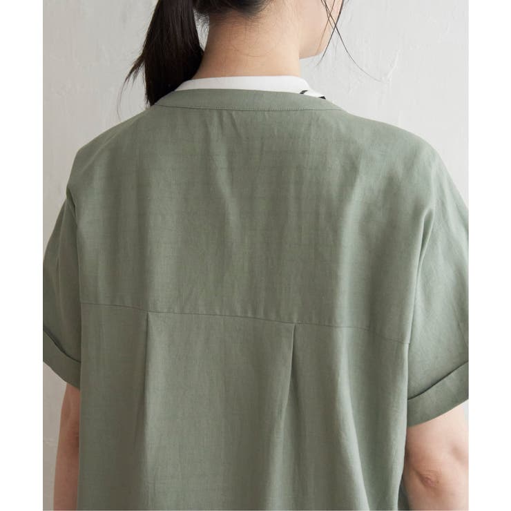 レーヨン麻 半袖2WAYワンピース | ikka  | 詳細画像20 