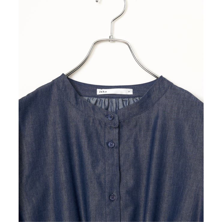 バンドカラーウエストドロストワンピース | ikka  | 詳細画像26 