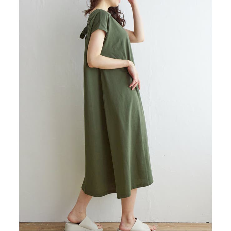 バックリボンカットワンピース | ikka  | 詳細画像8