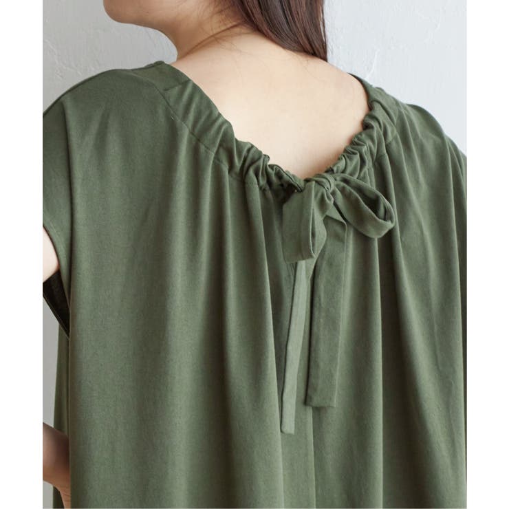 バックリボンカットワンピース | ikka  | 詳細画像12