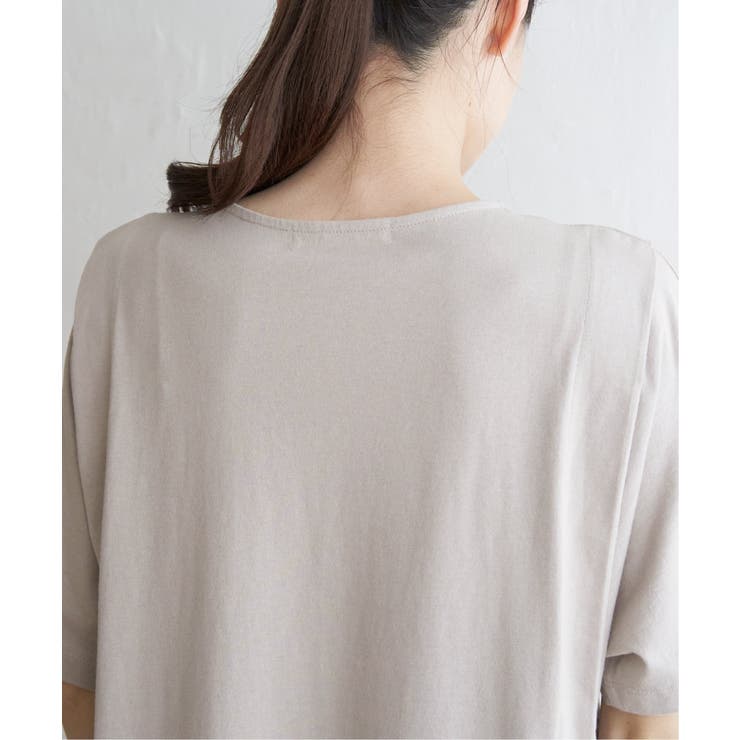 異素材配色切り替えワンピース | ikka  | 詳細画像17 