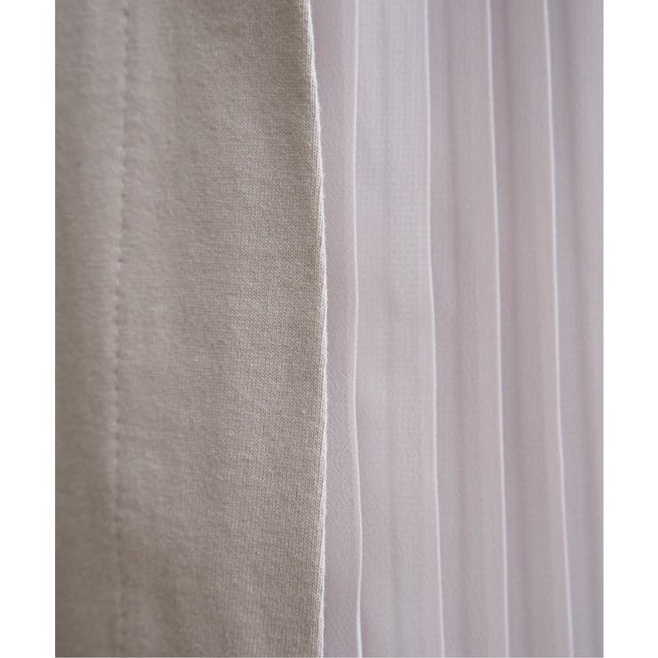 異素材配色切り替えワンピース | ikka  | 詳細画像18 