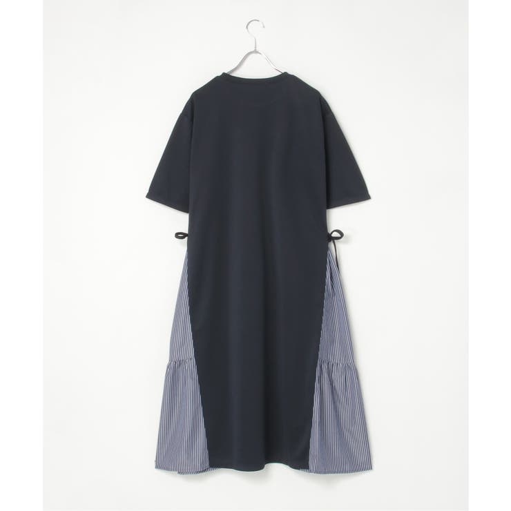 【親子コーデ】異素材切り替えサイドリボンワンピース | ikka  | 詳細画像10