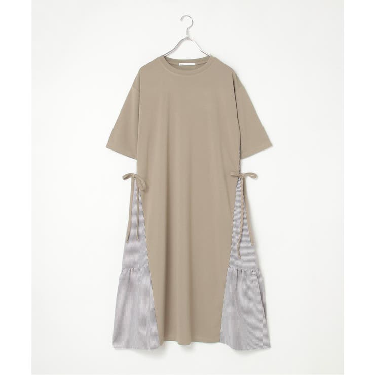 【親子コーデ】異素材切り替えサイドリボンワンピース | ikka  | 詳細画像16