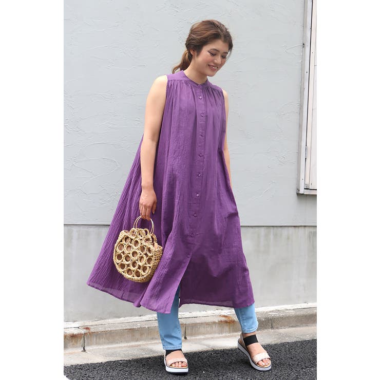 ノースリシャツワンピース | ikka  | 詳細画像1 