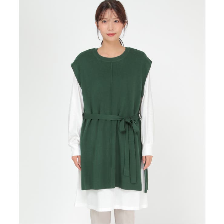 ニットベストアンサンブルワンピース | ikka  | 詳細画像4 