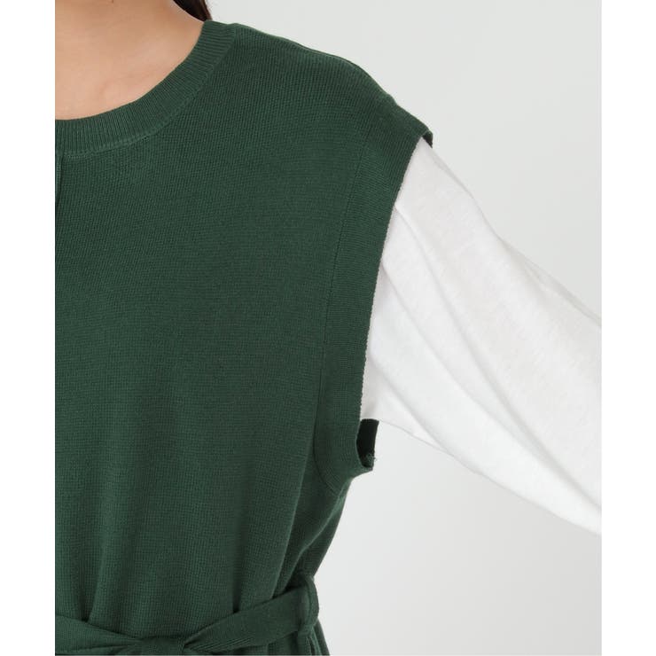 ニットベストアンサンブルワンピース | ikka  | 詳細画像5 