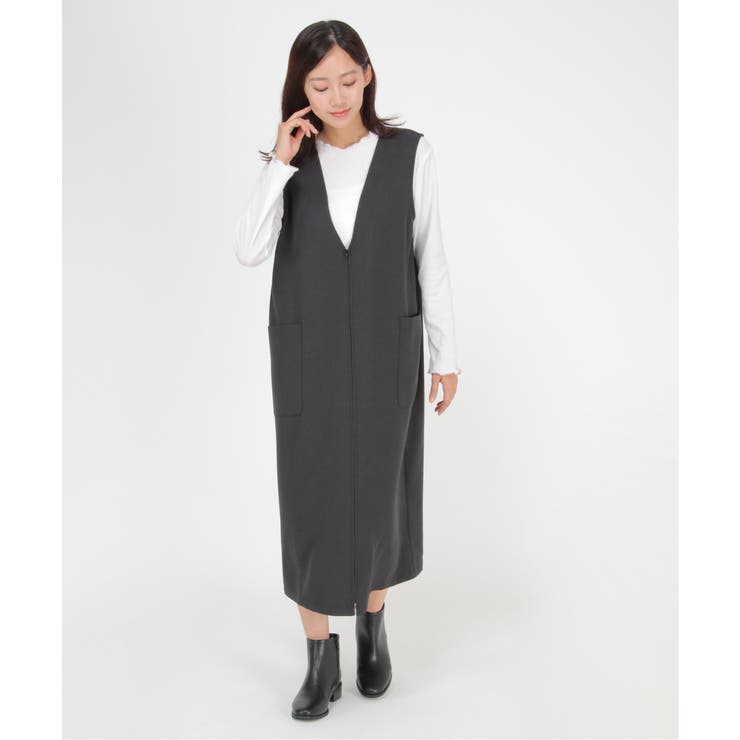 ブラック | 【2点セット】2WAYジャンスカカットプルオーバーセット | ikka 