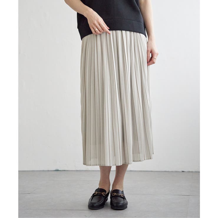 ラメパフプルオーバープリーツスカートセット | ikka  | 詳細画像9 