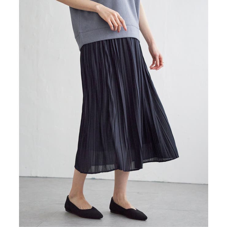 ラメパフプルオーバープリーツスカートセット | ikka  | 詳細画像14 