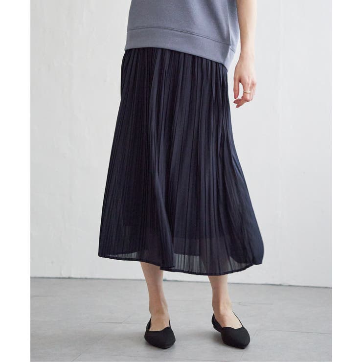 ラメパフプルオーバープリーツスカートセット | ikka  | 詳細画像15 