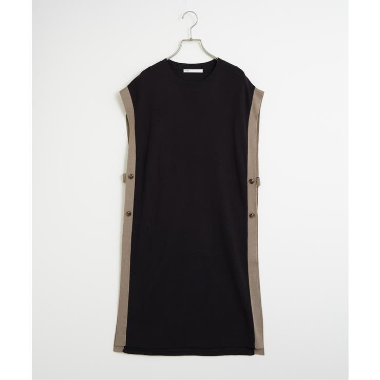 【2点セット】サイドボタンニットベストセットワンピース | ikka  | 詳細画像11 