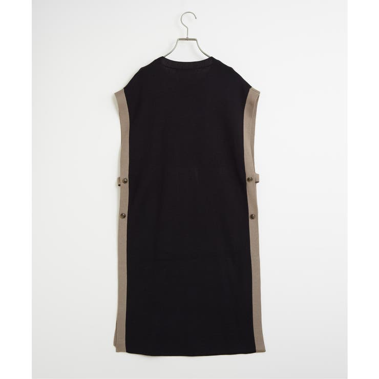 【2点セット】サイドボタンニットベストセットワンピース | ikka  | 詳細画像12 